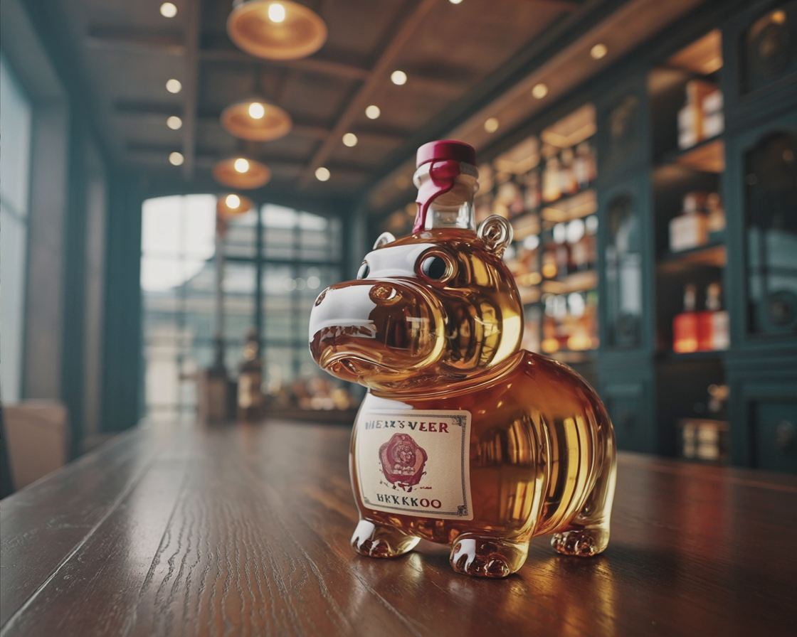 Botella de whisky - Edición Hippo