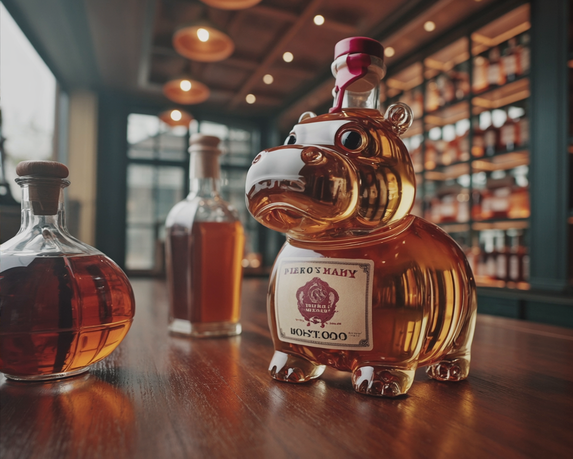 Botella de whisky - Edición Hippo