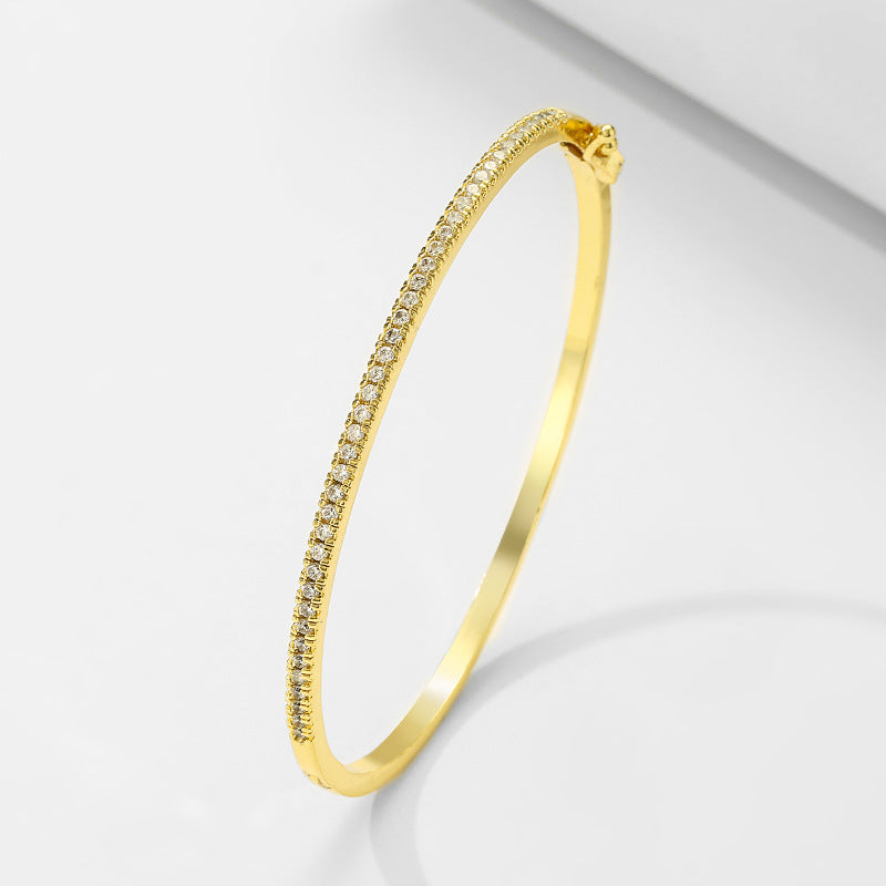 PULSERA CLÁSICA DE ORO Y DIAMANTE