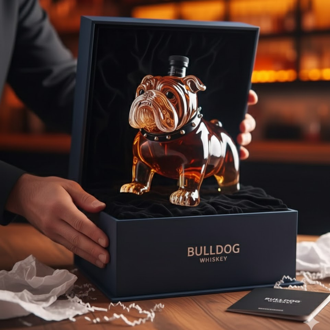 Botella de whisky - Edición Bulldog