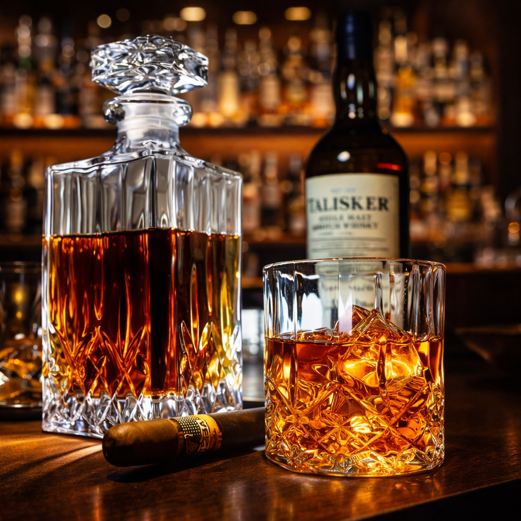 Botella de whisky - Juego de botella y vasos