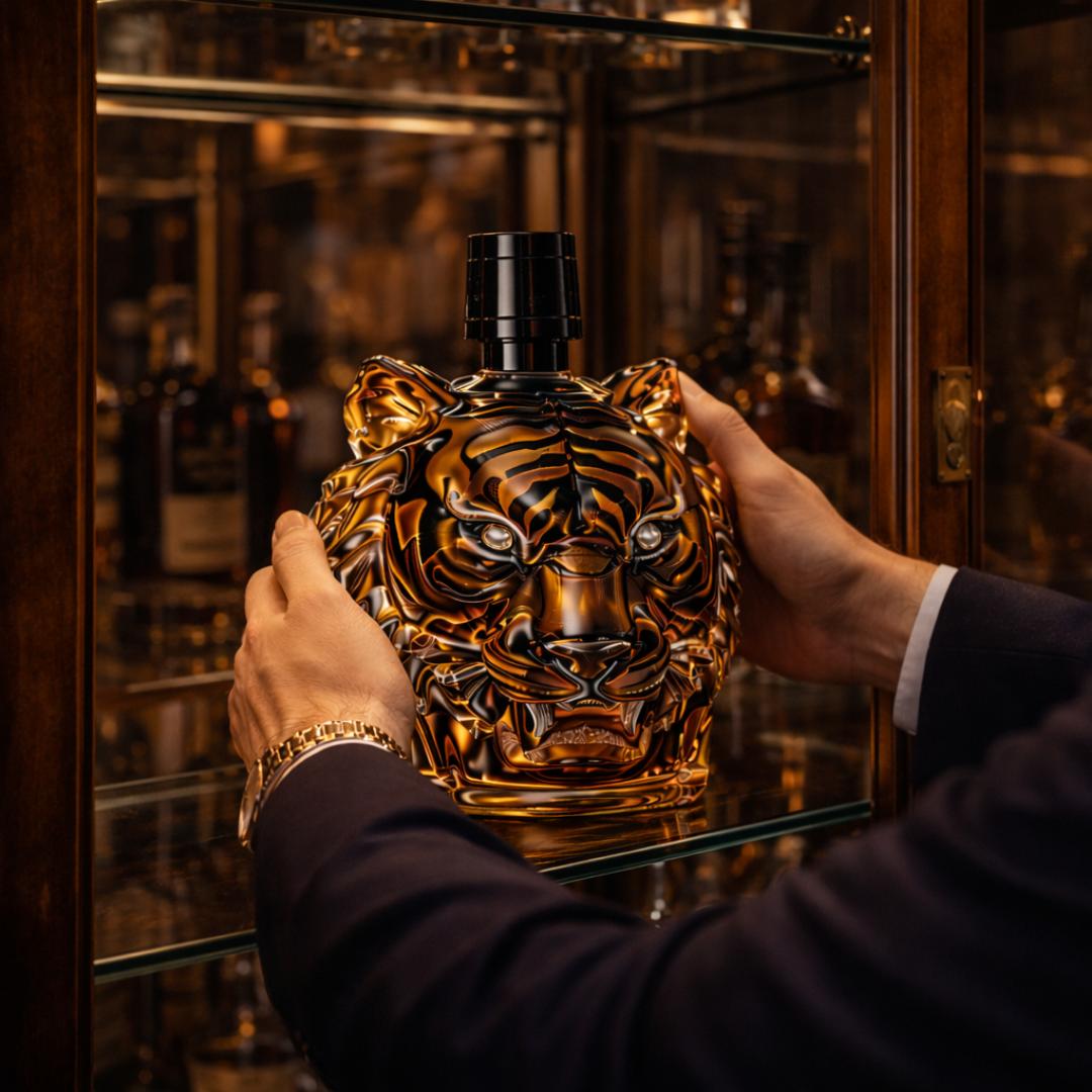 Botella de whisky - Edición Tigre
