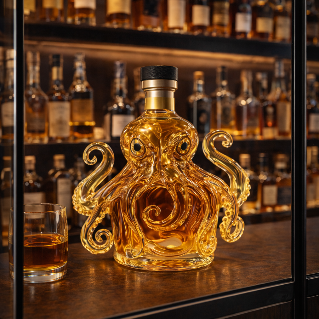 Botella de Whisky - Edición Pulpo