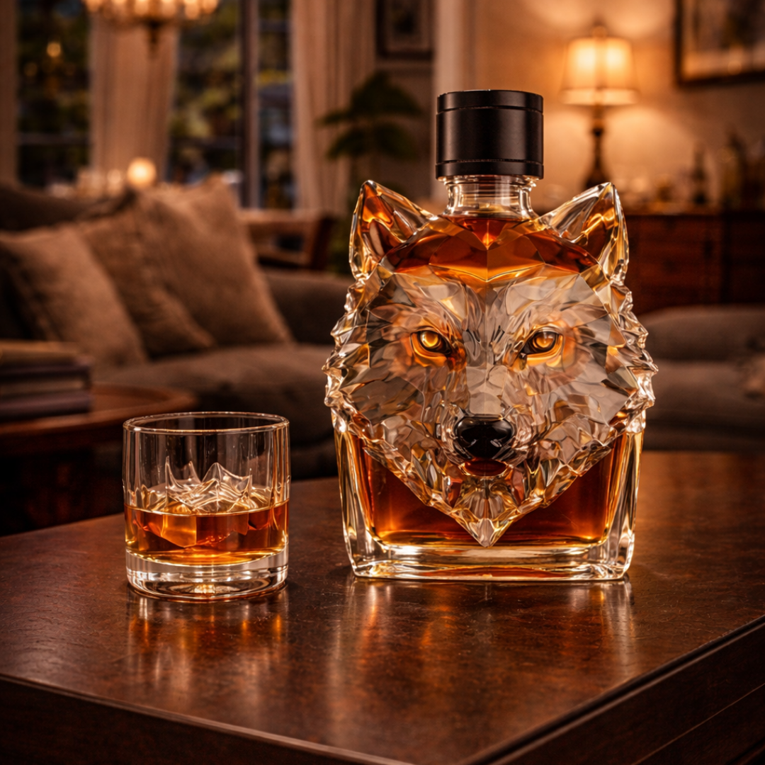 Botella de whisky - Edición Lobo