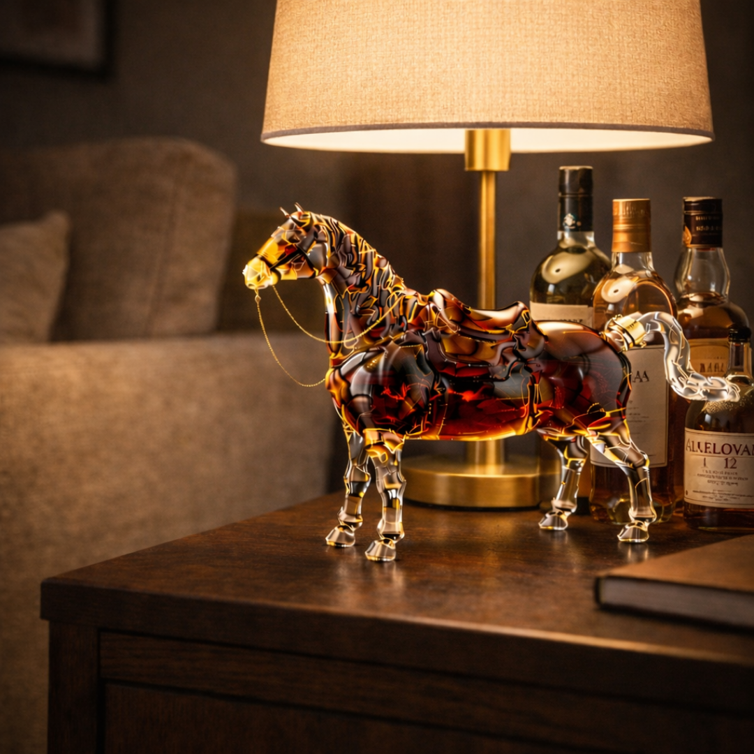 Botella de whisky - Edición de Caballo